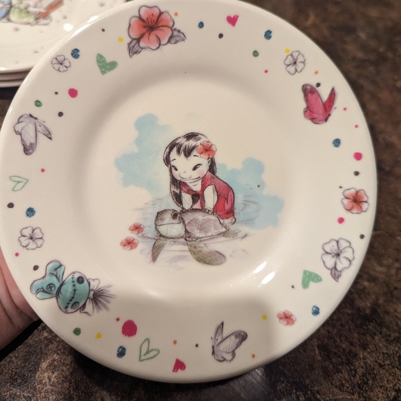 Set of 4 Disney Animator's collection melamine plates - Picture 8 of 13